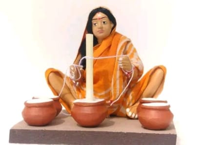 Golu Dolls Milk Making Handicraft Clay Handicraft Golu Dolls Milk Making Handicraft Clay Handicraft