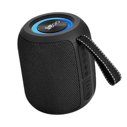 Walta Elite Drum 10W Bluetooth 5.3V Wireless Speaker, IPX4 Water Resistance, Up to 6H Playback Time- Black