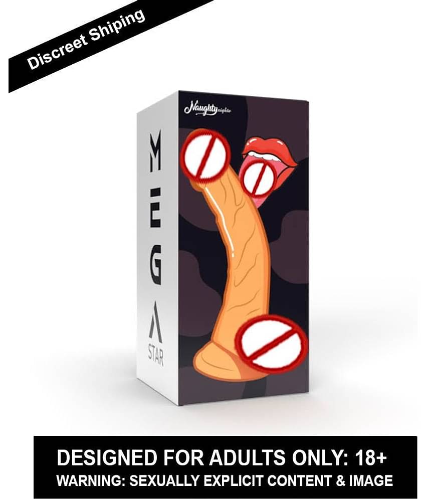 ADULTSCARE ROTATING HEAD REALISTIC 8 INCH DUAL MOTOR DILDO