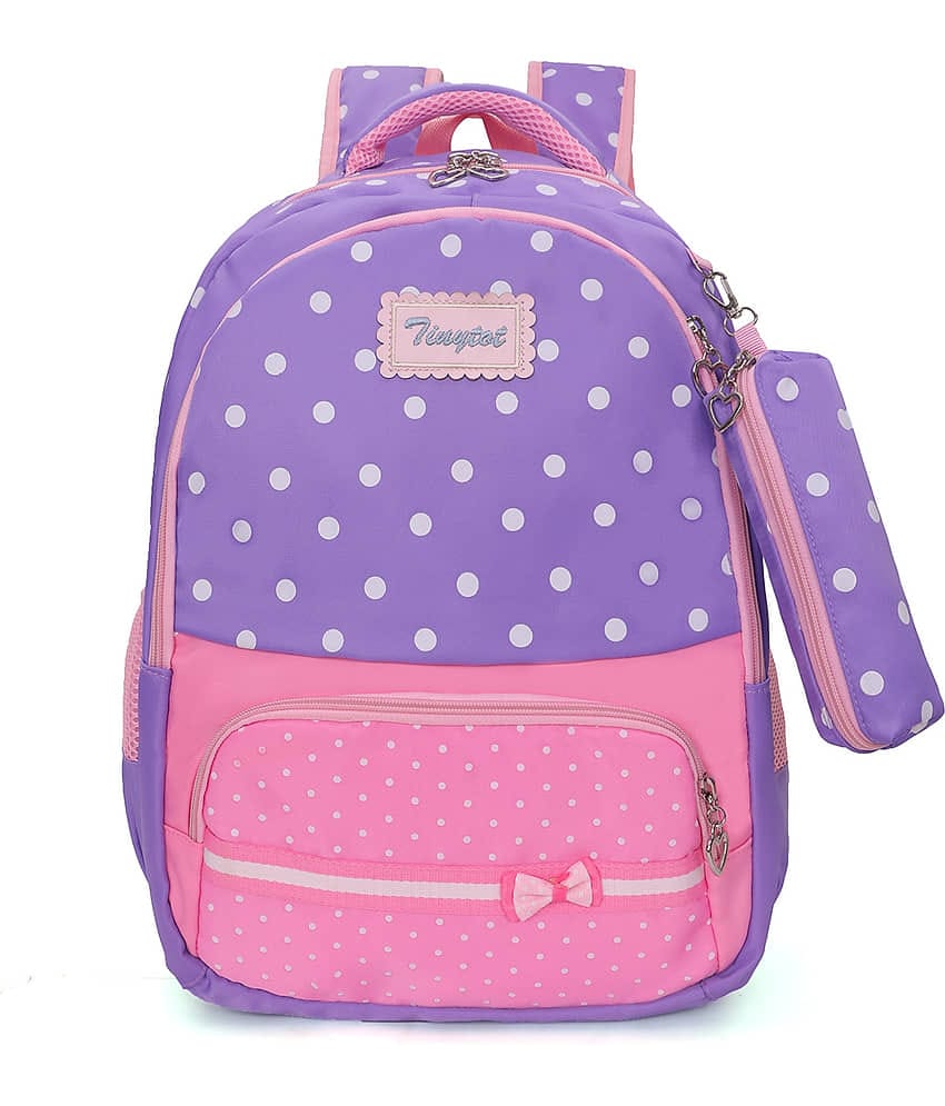 Tinytot 30 Ltrs Purple School Bag for Boys & Girls