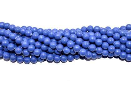 RoyalBlue Round Painted Glass Beads For Jewelry Making , 10 MM , (BWGB-317) Sold By Per String of Approx 80 Pcs-Per String of Approx 80 PCS (120 Gram) / RoyalBlue / 10 MM