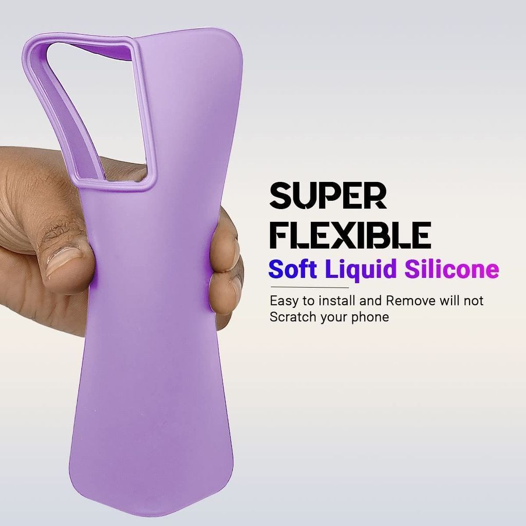 LIRAMARK Liquid Silicone Soft Back Cover Case for OnePlus 10R 5G / 1+10R 5G