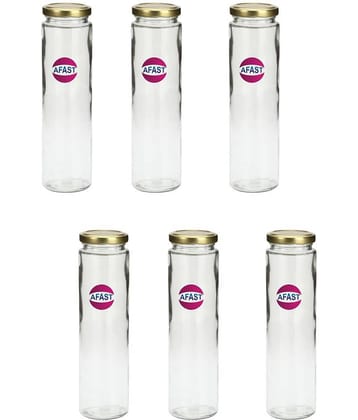 Somil Glass Container, Transparent, Pack Of 6, 500 ml