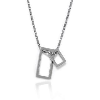 Rectangular Design Pendant with Chain