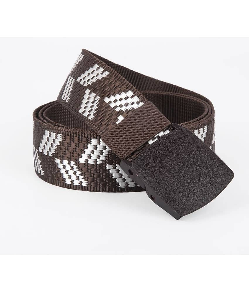 Loopa Brown Nylon Casual Belt Pack of 1