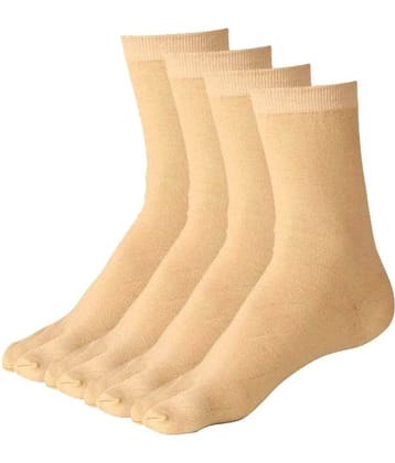 Tahiro Beige Woolen Thumb Socks - Pack of 4