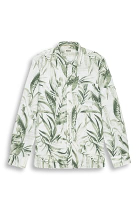 TROPICAL PRINTED SHIRT IN GREEN-M