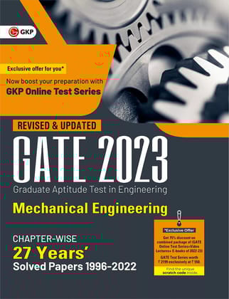 GATE 2023 : Mechanical Engineering - 27 Years' Chapter-wise Solved Papers (1996-2022) By GKP