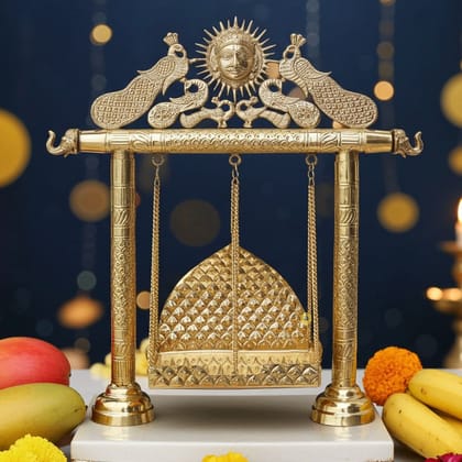 Brass Showpiece Jhula Statue (ASMAS227 F)