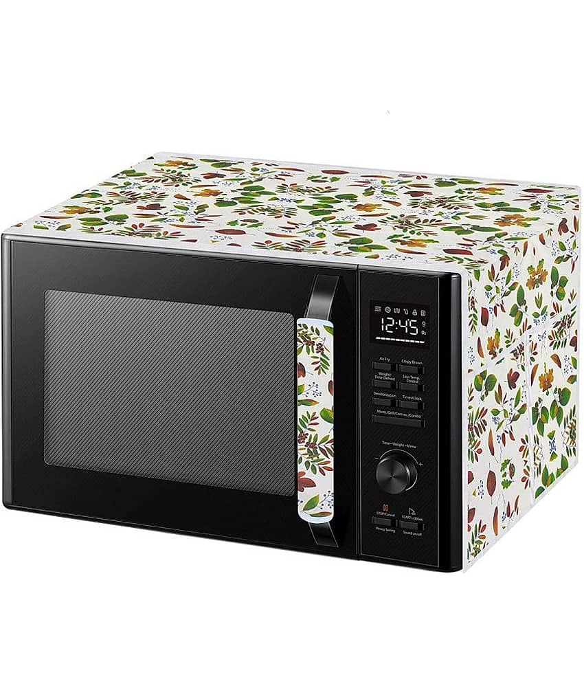 Single Polyester Green Microwave Oven Cover - 20-22L