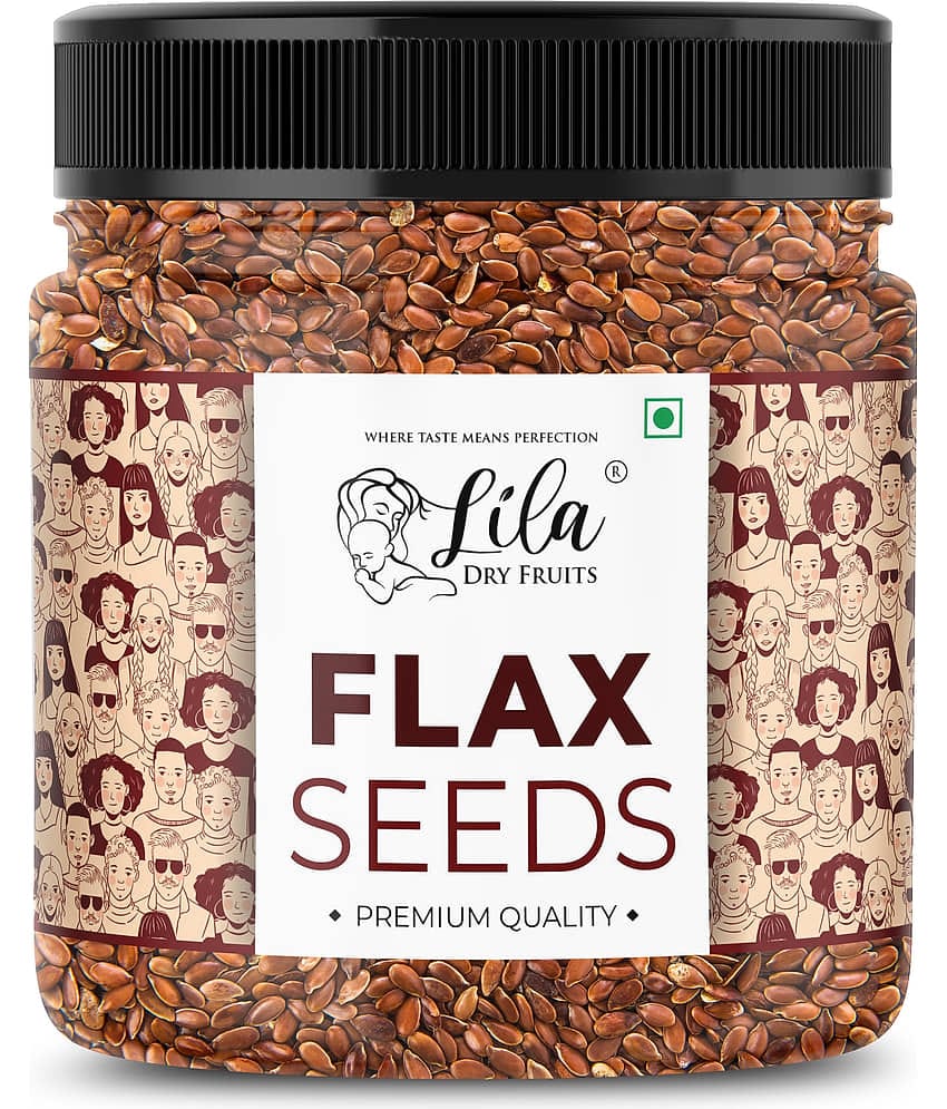 LILA DRY FRUITS Flax Seeds 1kg Natural Fiber-Rich Flax Seeds for Diet & Hair Growth