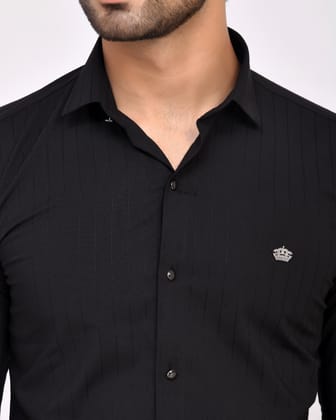 Textured Royalty Black-M