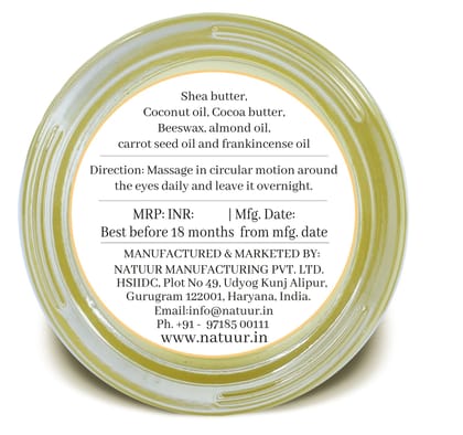 Eye Recovery Cream Almond • Carrot Seed Oil
