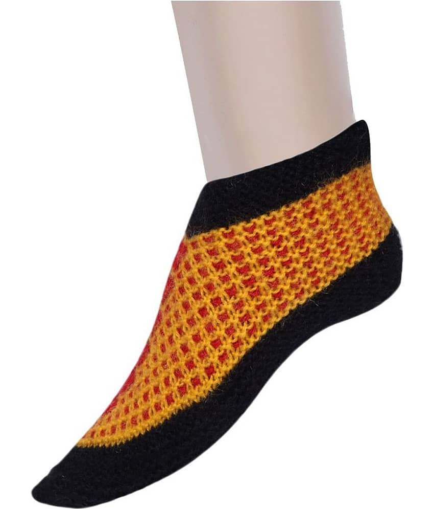 KC Store - Multicolor Woollen Women's Ankle Length Socks ( Pack of 1 )