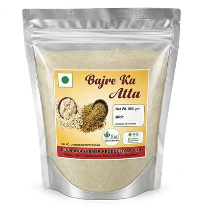 DEVI PINDI BAJRE KA ATTA - 500 gm - 500 gm - One stand-up pouch