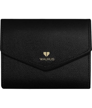 Walrus Black Faux Leather Purse