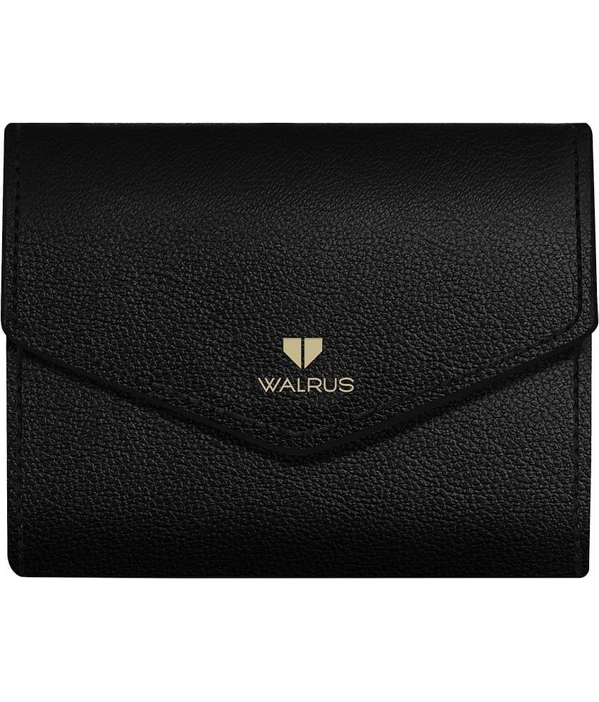 Walrus Black Faux Leather Purse