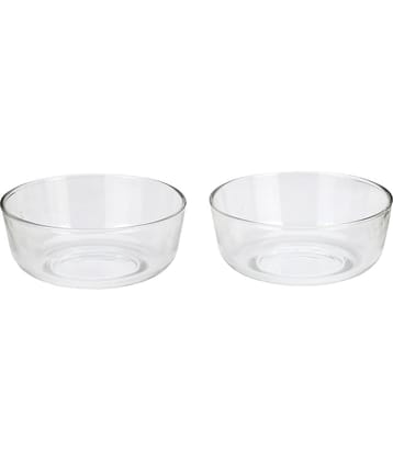 Somil Glass Bowl, Transparent, Pack Of 2, 650 ml
