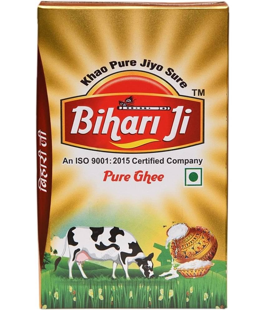Bihari ji Pure Ghee for Better Digestion and Immunity 500ml tetra-1 Ghee 500 mL