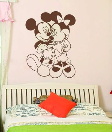 Decor Villa Micky and Minnie Vinyl Wall Stickers