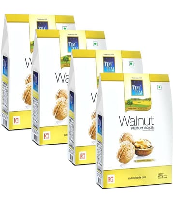 Tim Tim Premium Broken Walnuts Kernels 1 Kg (250g x 4)