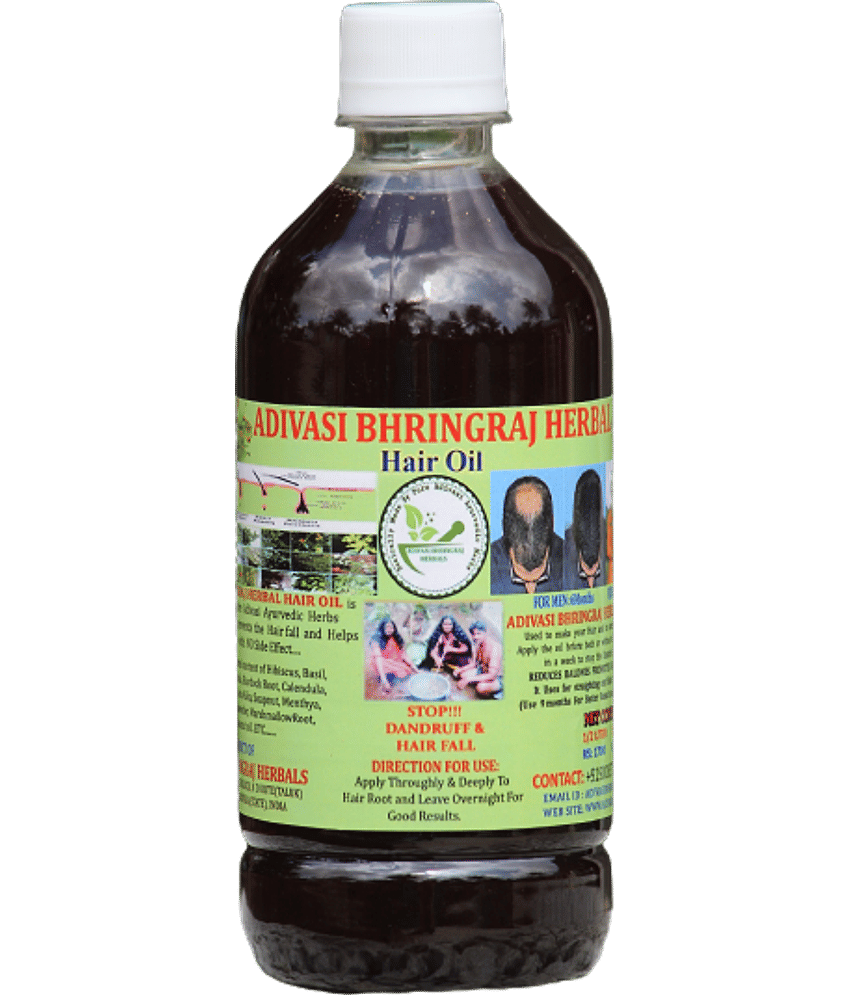 ADIVASI BHRINGRAJ HERBALS - Hair Growth Bhringraj Oil 500 ml ( Pack of 1 )