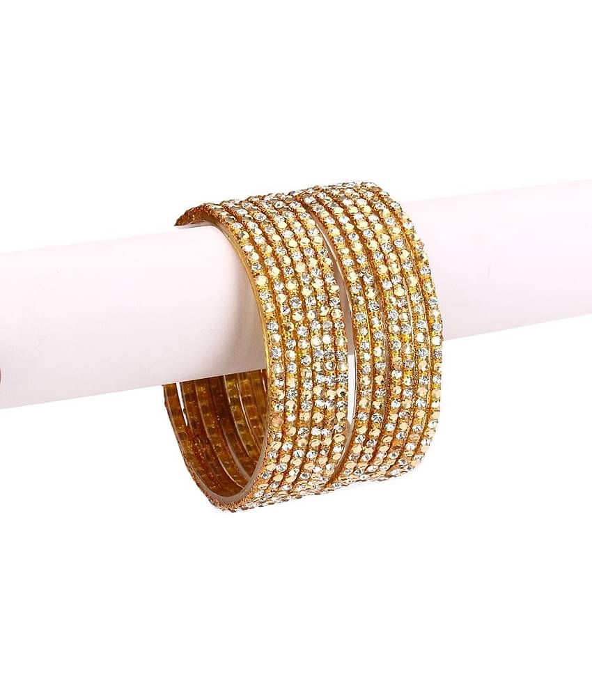 AFAST Gold Bangle Set ( Pack of 12 )