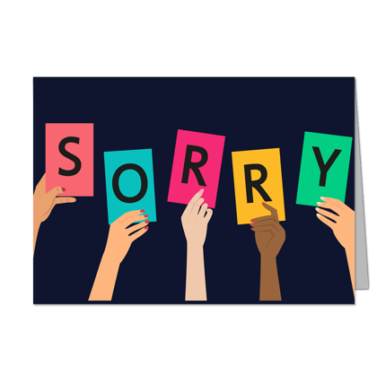I Am Sorry - Customized Greeting Card - Add Your Own Photo