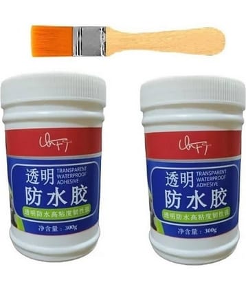 Waterproof Glue For Roof Leakage,Transparent Waterproof Glue with Brush,Leak Repair Indoor and Outdoor Coating,Anti-Leakage Agent, Sealant Glue Waterproof Glue 300g.