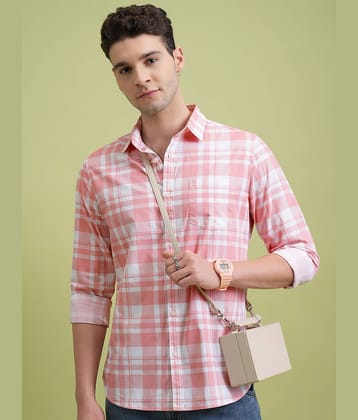 Highlander 100% Cotton Slim Fit Printed Full Sleeves Men's Casual Shirt - Multicolor ( Pack of 1 )