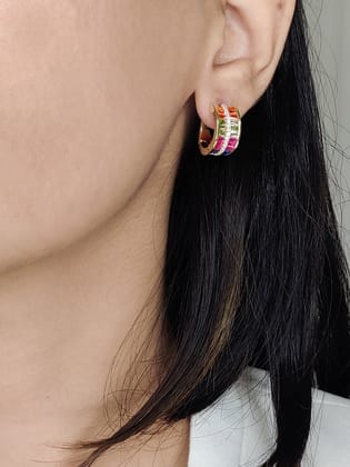 Aubree Hoop Earrings-Multi