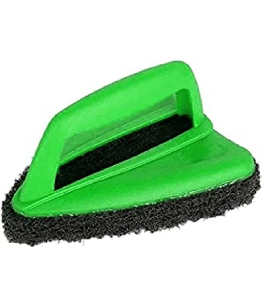 Bathroom Brush with Abrasive Scrubber for Floor/Tile Cleaning (Pack of 1)