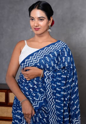 Jaipur Hand Block Print Saree