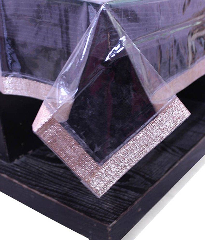 E-Retailer Transparent PVC Single Centre Table Cover 152 cm x 101 cm
