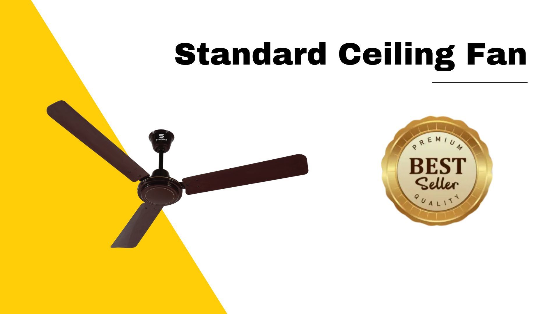 STANDARD Spido neo ES 1 Star 1200 mm 3 Blade Ceiling Fan