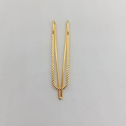 Shall Pins (4 Golden + 4 Silver) 8 Pieces - 4.8 cm Length - Multi-Purpose Metal Pins for Girls and Women- U Shape Clip for Saree - Dupatta - Hijab and Chunari
