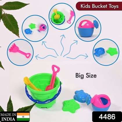 Beach Sand Castle Toy Set for Kids - 6 Pcs Summer Play