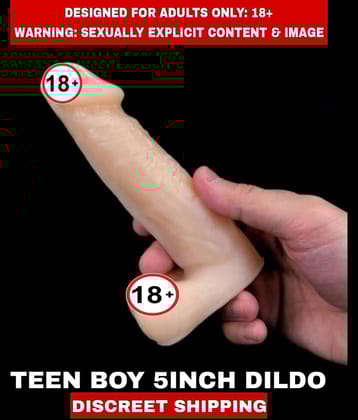 Premium Quality Women's Adult Sex Toys Real Silicon TEEN boy 5inch Dildos For Women