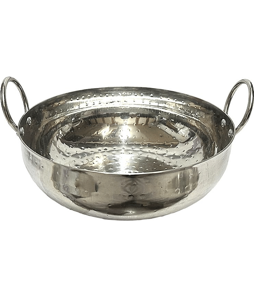 Dynore Stainless Steel Deep Kadhai 2 mm ( 4 ) L