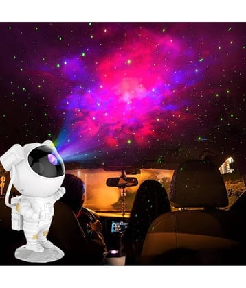 QitmirMKT Astronaut Night Light Projector Lamp – 360° Galaxy Star Projector Multicolor Night Lamp ( Pack of 1 )