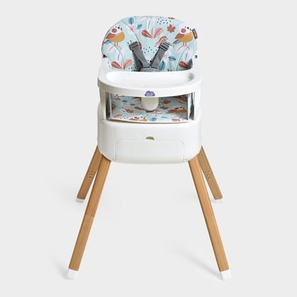 Cuddle Baby High Chair 4 in 1 Bright White-6 -36 M / White