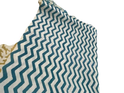 Vibrant Baag Indico Print Fabric - All-Natural, Eco-Friendly, Multi-Color Textile for Fashion & Home Décor