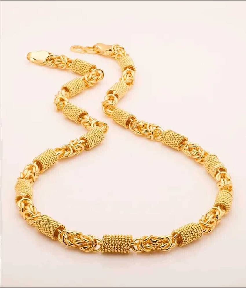 WTM Rhodium Plated Chain ( Set of 1 )