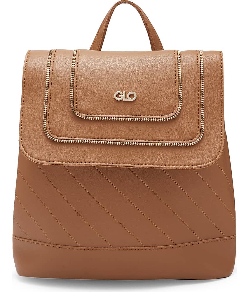 Globus - Black PU Backpack ( 5 Ltrs )