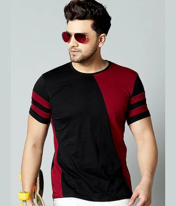 AUSK Pack of 1 Cotton Blend Regular Fit Men's T-Shirt ( Maroon )