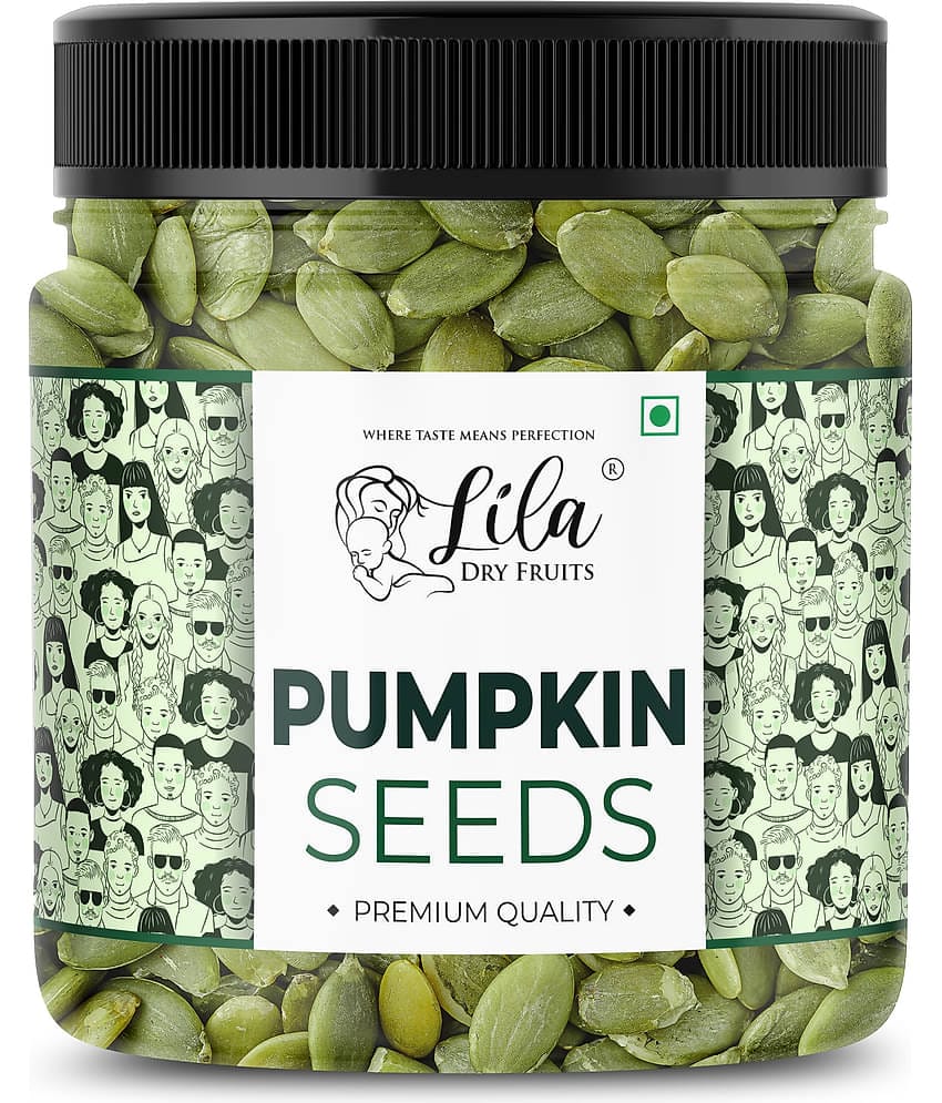 LILA DRY FRUITS Pumpkin Seeds Natural 500 Gms Vegan Gluten-Free Healthy Superfood