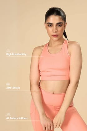 Recycled Nylon Set Peach-XS / XS
