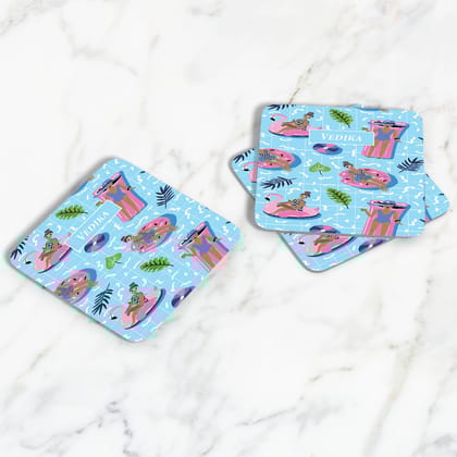 Swim Float Coasters (kids)-Swim Float Blue