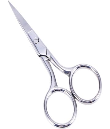 Scissors, Small Scissors for Hair,Nose Hair, Beard, Eyelashes, Cuticle. Stainless Steel Fine Straight Tip Nose Hair Scissors 4.5 inch