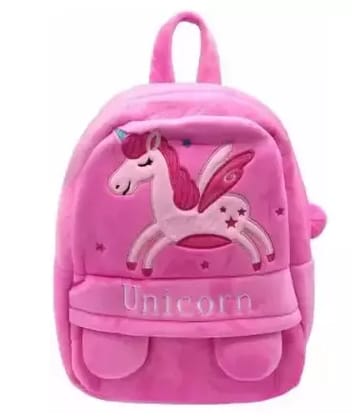 Merissa Kids Soft Plush Backpack – Pink & Red (5L)